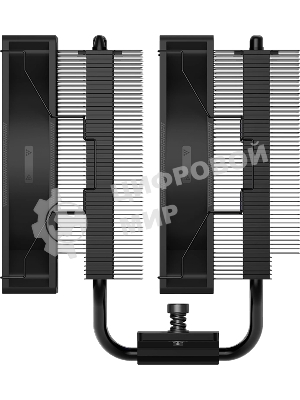 Кулер для процессора PCCooler RT620 BK (250W, 4-pin PWM, 157mm, Al/Cu, 6x6mm, 2x120mm, 73.32CFM, 34.9dBA, 2200RPM, S: 1851/1700/1200/115X, AM5/AM4, black)
