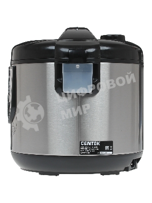 Мультиварка Centek CT-1498 Ceramic черный, сталь 700 Вт, 5.0л, КЕРАМИЧЕСКОЕ ПОКРЫТИЕ ЧАШИ, 10 пр-м.