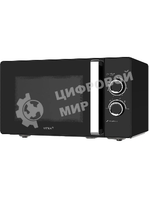 Микроволновая печь Vitek VT-MW1225 черный/хром, 25 л, 900 Вт, переключатели - поворотный механизм