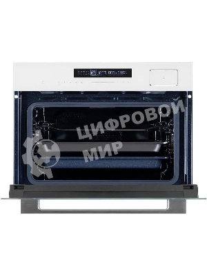 Духовой Шкаф электрический с паром Maunfeld MCMO5016STGW, 50л, дверца с 2 стеклами, белый