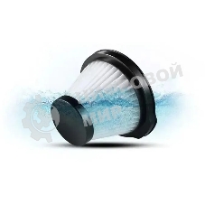 Пылесос вертикальный Deerma DX115C черный, питание от сети, 600 Вт, уборка сухая, пылесборник 1.2 л