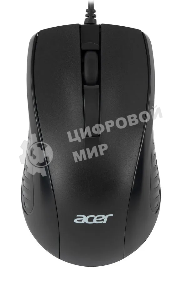 Мышь проводная Acer OMW136 черный, 1200 dpi, USB, кнопки - 3