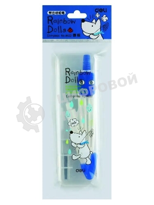 Циркуль Deli E8622, корпус ассорти, пластик