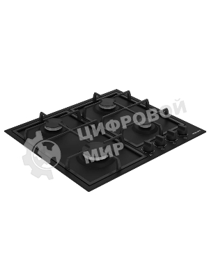 Газовая варочная поверхность Hotpoint HGMT 642 BL, независимая, черный