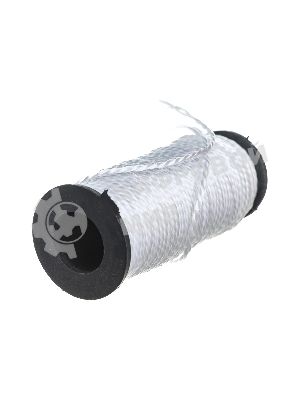 Шнур крученый полипропиленовый Сибртех 2 мм, L 50 м, 38 кгс, на катушке, белый