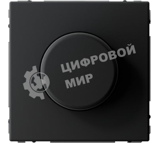 Светорегулятор поворотно-нажимной (диммер) ArtGallery LED RC 400Вт механизм карбон SE GAL001023