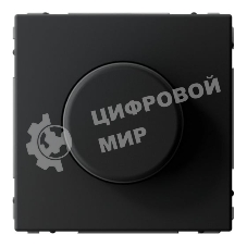 Светорегулятор поворотно-нажимной (диммер) ArtGallery LED RC 400Вт механизм карбон SE GAL001023