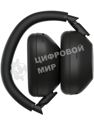 Беспроводные/проводные наушники Sony WH-1000XM6 черный, полноразмерные, Bluetooth + проводной, адаптивное активное шумоподавление, до 40 ч