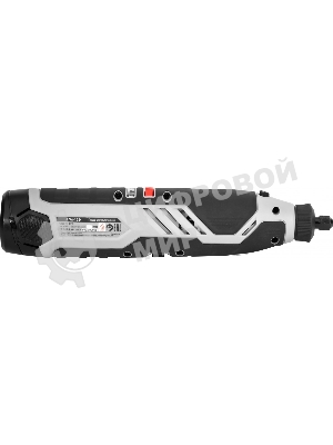 Прямошлифовальная машина (гравер) ИНТЕРСКОЛ АГМ-12Э аккум. АПИ-Т (Li-ion, кейс, 2 аккум., 2,0 Ач, ЗУ, набор 58 пр.)