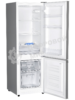 Холодильник Hyundai CC2051SL серебристый двухкамерный 129/64 л морозилка снизу, капельная система