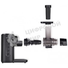 Соковыжималка Zelmer ZJP3900 чёрный/серебристый, шнековая горизонтальная, 150 Вт, 500 мл, электронное, реверс