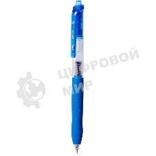 Ручка гелевая автоматическая Deli EG075-BL, d=0.5мм, синие чернила, резиновая манжета