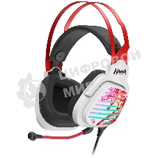 Гарнитура Bloody G560 Naraka белый/красный, проводная, подсветка