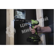 Дрель-шуруповерт аккумуляторная GREENWORKS GD24DD35, Аккумуляторная, без АКБ и ЗУ