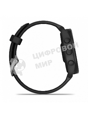 Смарт-часы Garmin Forerunner 165 черный, серый ремешок 43мм
