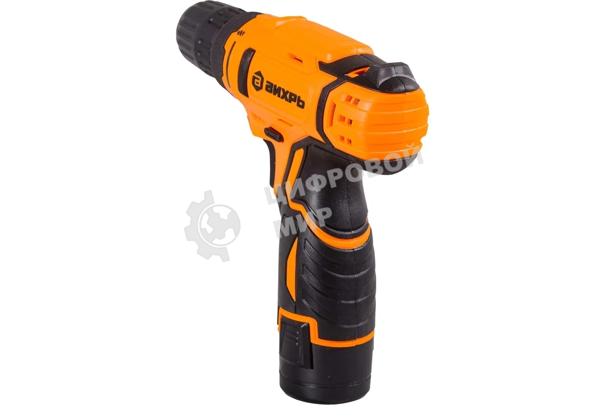 Дрель-шуруповерт Вихрь ДА-12-1, 12 В, 2 Ач, 30 Нм, щеточный