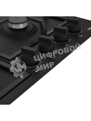 Газовая варочная поверхность Hotpoint HGMT 642 BL, независимая, черный