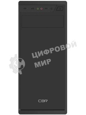 Компьютерный корпус CBR ATX Miditower J02, без БП, 1хUSB 3.0, 2хUSB 2.0, HD Audio+Mic, черный PCC-ATX-J02-WPSU