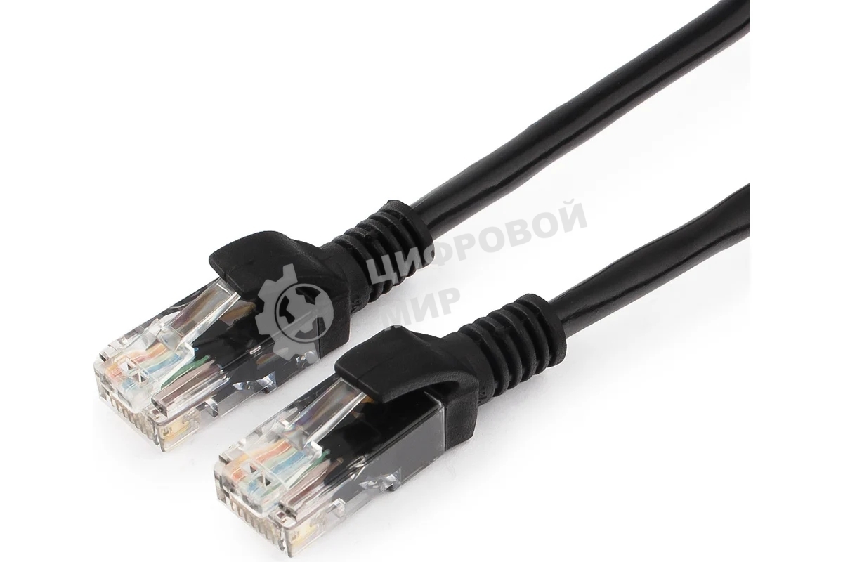 Патч-корд UTP Cablexpert PP12-30M/BK cat.5e, 30м, литой, многожильный, черный