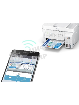 МФУ струйное Epson EcoTank L5296 (C11CJ65411) белый, A4, ч/б печ. 33стр/мин., цв. печ. 15стр/мин., 5760x1440 DPI, 2400х1200 DPI, USB, Ethernet, Wi-Fi