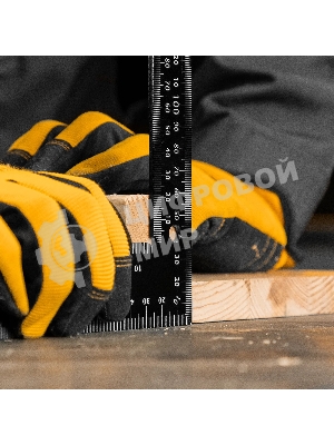 Угольник Denzel 200 х 300 мм, алюминиевый, лазерная гравировка