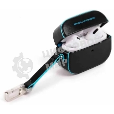 Чехол для наушников Piquadro Blue Square AC5308B2/N черный натур.кожа