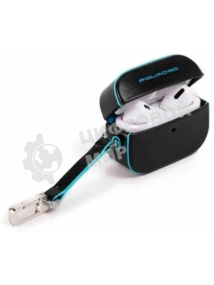 Чехол для наушников Piquadro Blue Square AC5308B2/N черный натур.кожа
