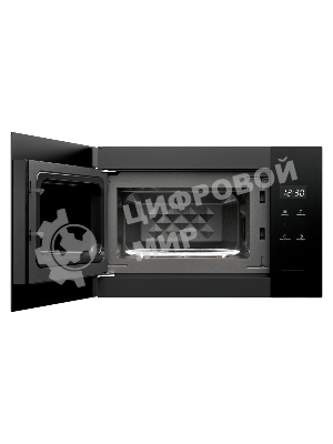 Встраиваемая микроволновая печь MONSHER MMH 1115 Noir, High-Tech, 15 л, мощность 600 Вт, 5 уровней мощности, размораживание, сенсорное управление, черный