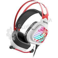Гарнитура Bloody G560 Naraka белый/красный, проводная, подсветка