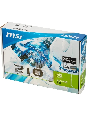 Видеокарта MSI N210-1GD3/LP NVIDIA GeForce 210 1024Mb 64 DDR3 460/800 DVIx1/CRTx1 Ret