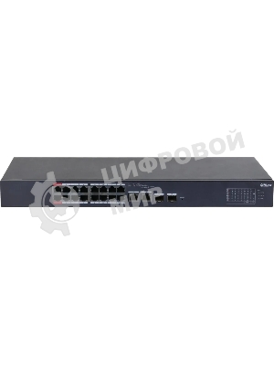 Коммутатор Dahua DH-CS4218-16ET-240 (L2) 16x100 Мбит/с 2xКомбо(1000BASE-T/SFP) 2SFP 16PoE 240W управляемый