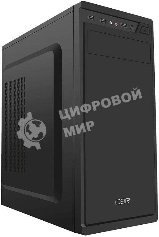Компьютерный корпус CBR ATX Miditower J02, без БП, 1хUSB 3.0, 2хUSB 2.0, HD Audio+Mic, черный PCC-ATX-J02-WPSU