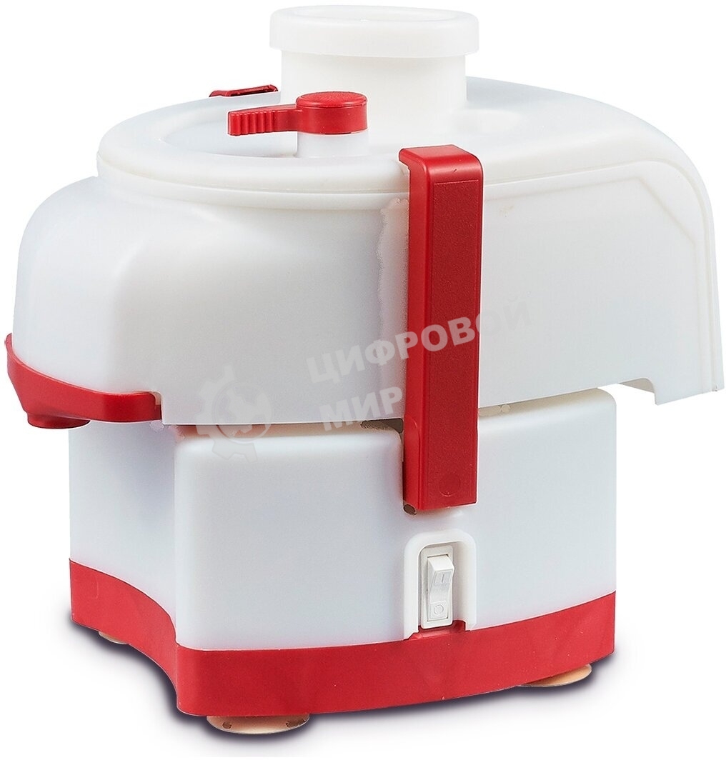 Соковыжималка Беломо Садовая СВПП-301 белый/красный, центробежная, 250 Вт, 1000 мл, механическое