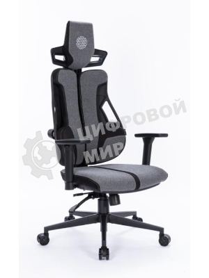 Кресло Cactus CS-CHR-DUO-GYBK серый, экокожа