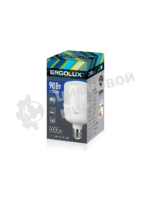 Лампа светодиодная ERGOLUX (14332) LED-HW-90W-E40-6K серия PRO