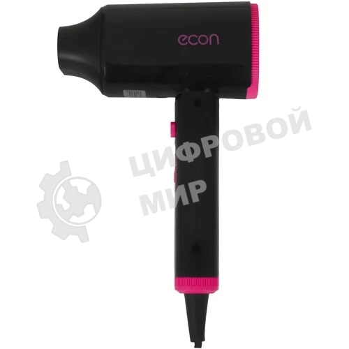 Фен ECON ECO-BH204D черный/розовый, 2000 Вт