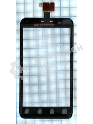Сенсорное стекло (тачскрин) для ZTE V807 Blade C YZ-CTP465-FPC-V1, черное