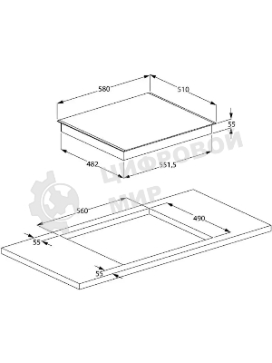 Индукционная варочная панель Beko HII 64200 MT, черный