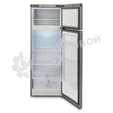 Холодильник Бирюса Б-M6035 металлик двухкамерный 240/60л морозилка сверху