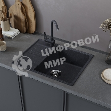 Кухонная мойка Maunfeld Lacrima 650 MFQS-650DGR темно-серый