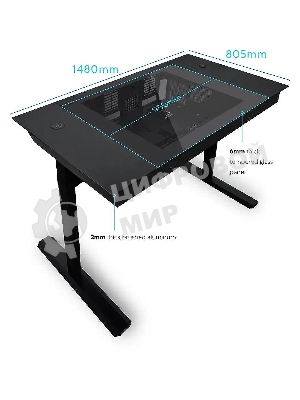 Компьютерный корпус Lian-Li DK07X черный без БП E-ATX 10x120мм 3x140мм 2xUSB3.0 audio bott PSU