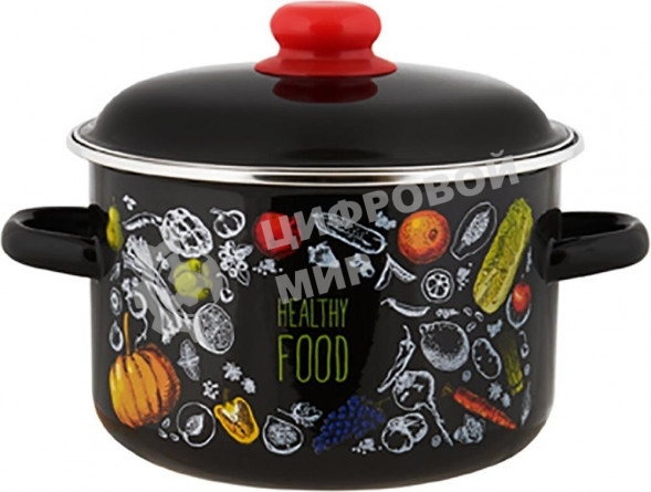 Кастрюля Appetite 1RD181М Healthy food эмалированная сталь 3 л