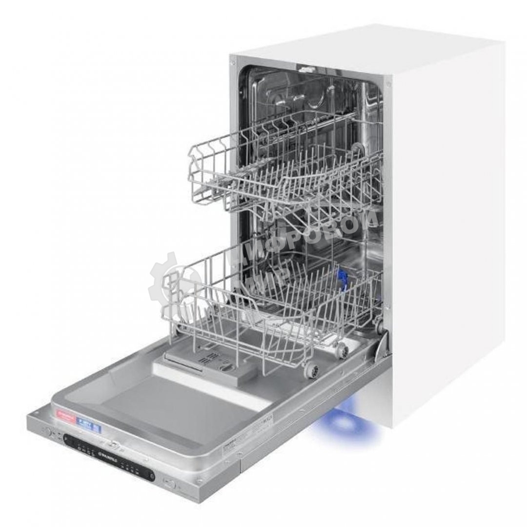 Встраиваемая посудомоечная машина Maunfeld MLP4249G02, серебристый, 44.8 см, 9 компл., 49 дБ, класс A++