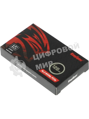 Накопитель SSD KingSpec NE-128, 128Gb, PCIe 3.0 x4, M.2 2280, R/W 1800/600