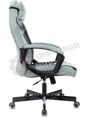 Кресло Бюрократ VIKING 6 KNIGHT BL FABRIC синий, ткань, 120 кг, механизм качания