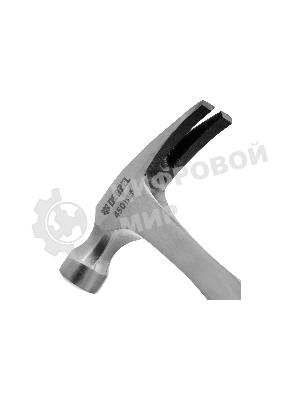 Молоток-гвоздодер Denzel 450 г, цельнометаллический, двухкомпонентная рукоятка