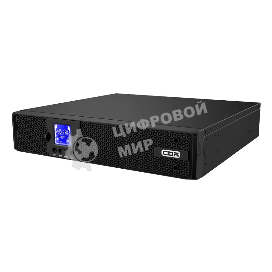 Источник бесперебойного питания CBR ESN-2KRT-8I-LCHERSC Online 2000VA/2000W RT 8 x C13, LCD, HID-USB, RS232, EPO, SNMP slot