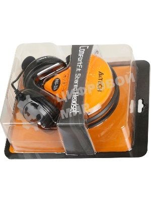 Гарнитура A4Tech HU-35 чёрный, проводная