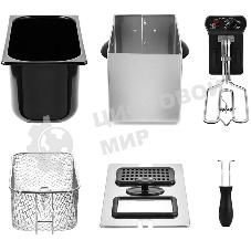 Фритюрница Kitfort КТ-2023 2180Вт черный/серебристый