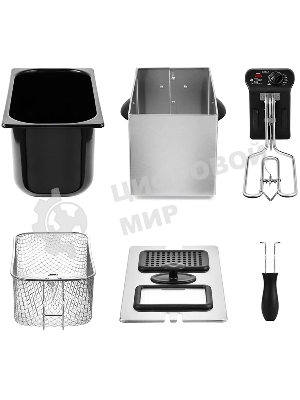 Фритюрница Kitfort КТ-2023 2180Вт черный/серебристый